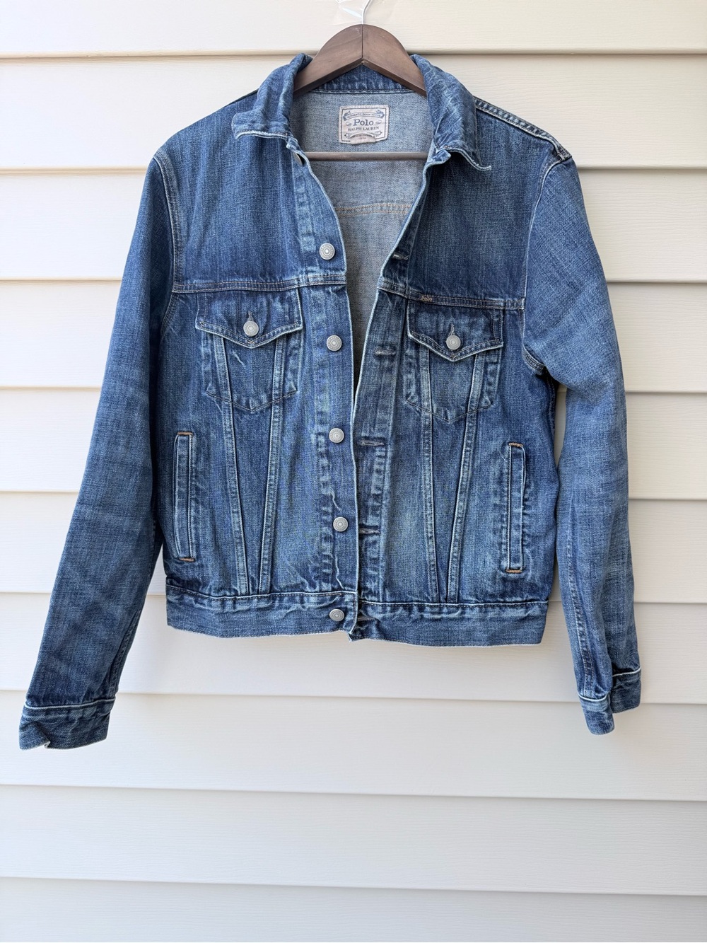 Polo Ralph Lauren Women’s M Authentic Denim Goods Denim Trucker Jacket